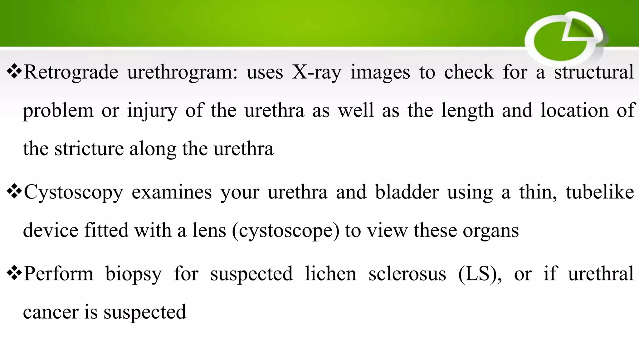 Urethrogram Device Urethral stricture | PPTX