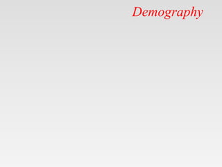 Demography
 