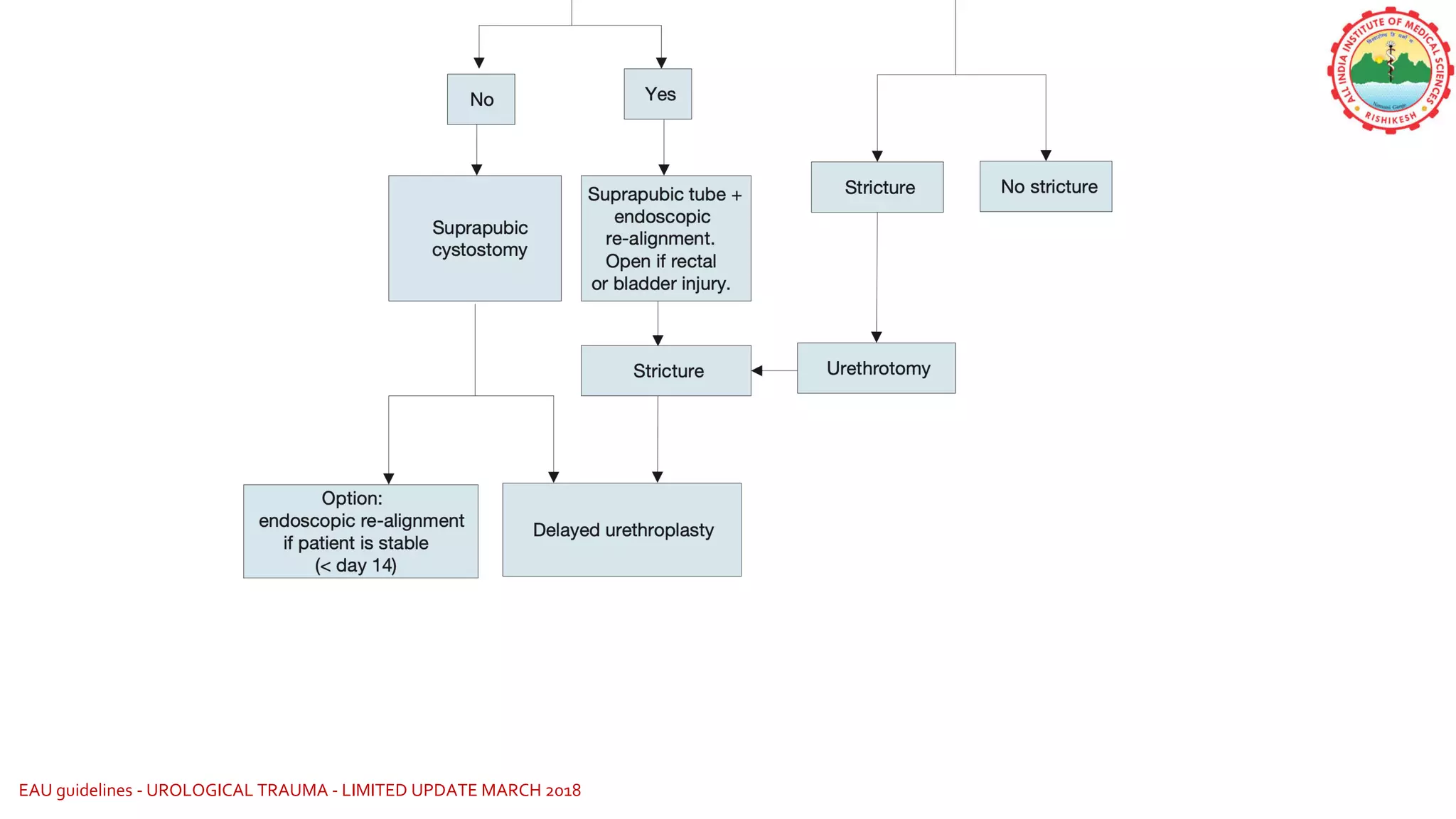 28EAU guidelines - UROLOGICAL TRAUMA - LIMITED UPDATE MARCH 2018
 