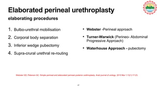 Transpubic Approach Approach to the patient with Urethral Trauma | PPTX
