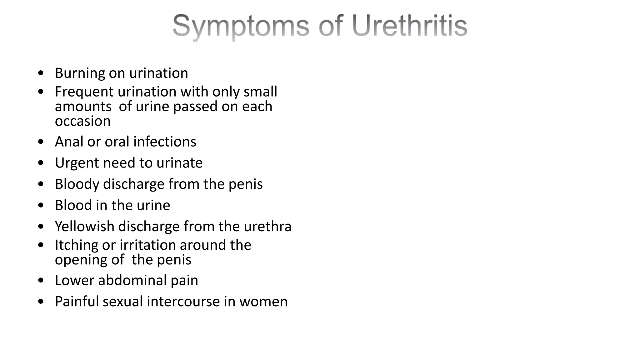 Urethritis | PPTX