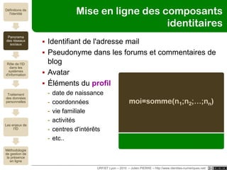 URFIST Lyon – 2010  – Julien PIERRE – http://www.identites-numeriques.net/