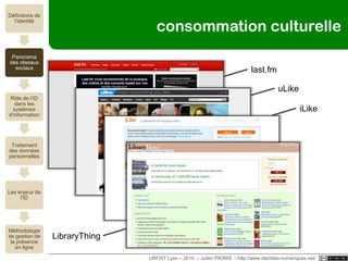 URFIST Lyon – 2010  – Julien PIERRE – http://www.identites-numeriques.net/