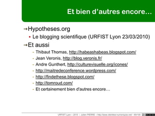 Bertil HATTDOC  ÉconomieEconomiX (Paris X) Page institutionnelleeconomix.u-paris10.fr/en/membres/index.php?id=276Site personneltwocroissants.wordpress.com/www.google.com/profiles/bertil.hattSNSfriendfeed.com/bertilMicrobloggingtwitter.com/Bertil_HattRéseaux profr.linkedin.com/in/bertilhattURFIST Lyon – 2010  – Julien PIERRE – http://www.identites-numeriques.net/ - 64/100