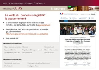 Document sous Creative commons
Document sous Creative commons
• la présentation du projet de loi en Conseil des
ministres ...