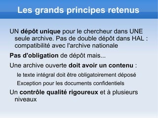 Retrait possible des documents Contrôle  des droits de diffusion par les bibliothèques garanties par les SCD 