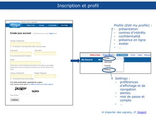 Autres types de documents
!! : nombre d’items pouvant varier selon l’abonnement souscrit
Un outil de stockage en ligne plus large que les seuls signets
 