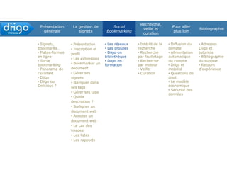My Network (2) : création
Trouver des comptes (1)
moteurs de recherche Diigo (onglet Discover > My Network)
Search :
- nom/mail
- tags
- site
- URL bookmarkée 
- recherche avancée (vrai nom, lieu…)
https://www.diigo.com/people/search
 