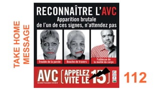 112
TAKE
HOME
MESSAGE
 