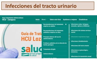 Infecciones del tracto urinario
 