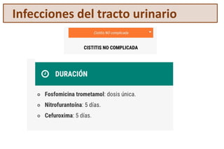 Infecciones del tracto urinario
 