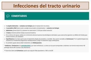 Infecciones del tracto urinario
 