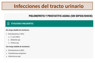 Infecciones del tracto urinario
 