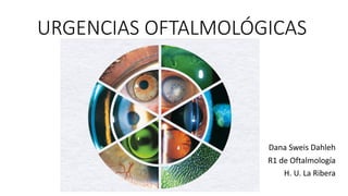 URGENCIAS OFTALMOLÓGICAS
Dana Sweis Dahleh
R1 de Oftalmología
H. U. La Ribera
 