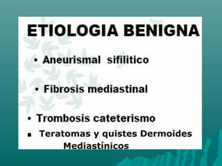 . Teratomas y quistes Dermoides
Mediastínicos
 