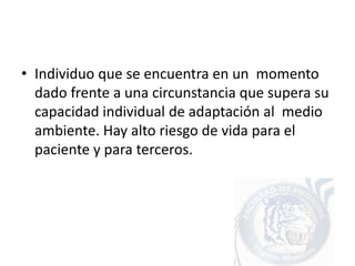 Urgencias PsiquiáTricas