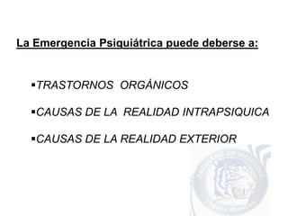 Urgencias PsiquiáTricas