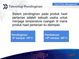 Urgensi cold chain management | PPTX
