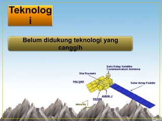 Teknolog
i
Belum didukung teknologi yang
canggih
 