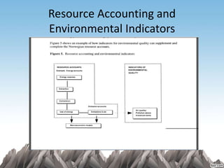 Resource Accounting and
Environmental Indicators
 