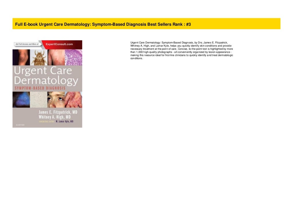 Full Ebook Urgent Care Dermatology SymptomBased
