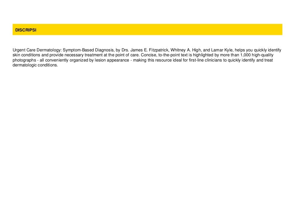 Full Ebook Urgent Care Dermatology SymptomBased