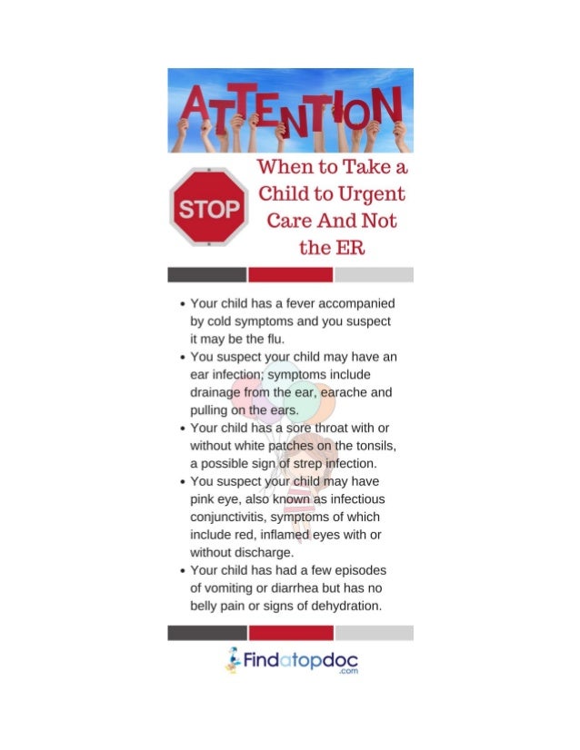 Urgent Care Vs Emergency Infographic