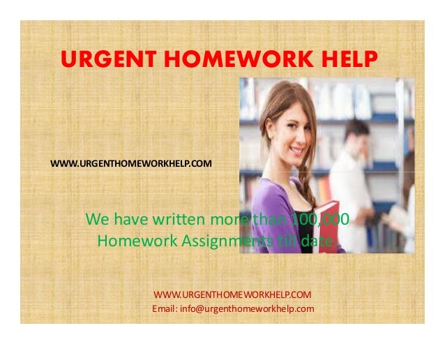 Urgent homework help online
