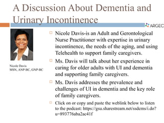 ARGEC: Urinary Incontinence in Older Adults | PDF