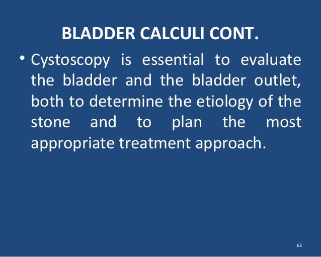 What does a cystoscopy determine?