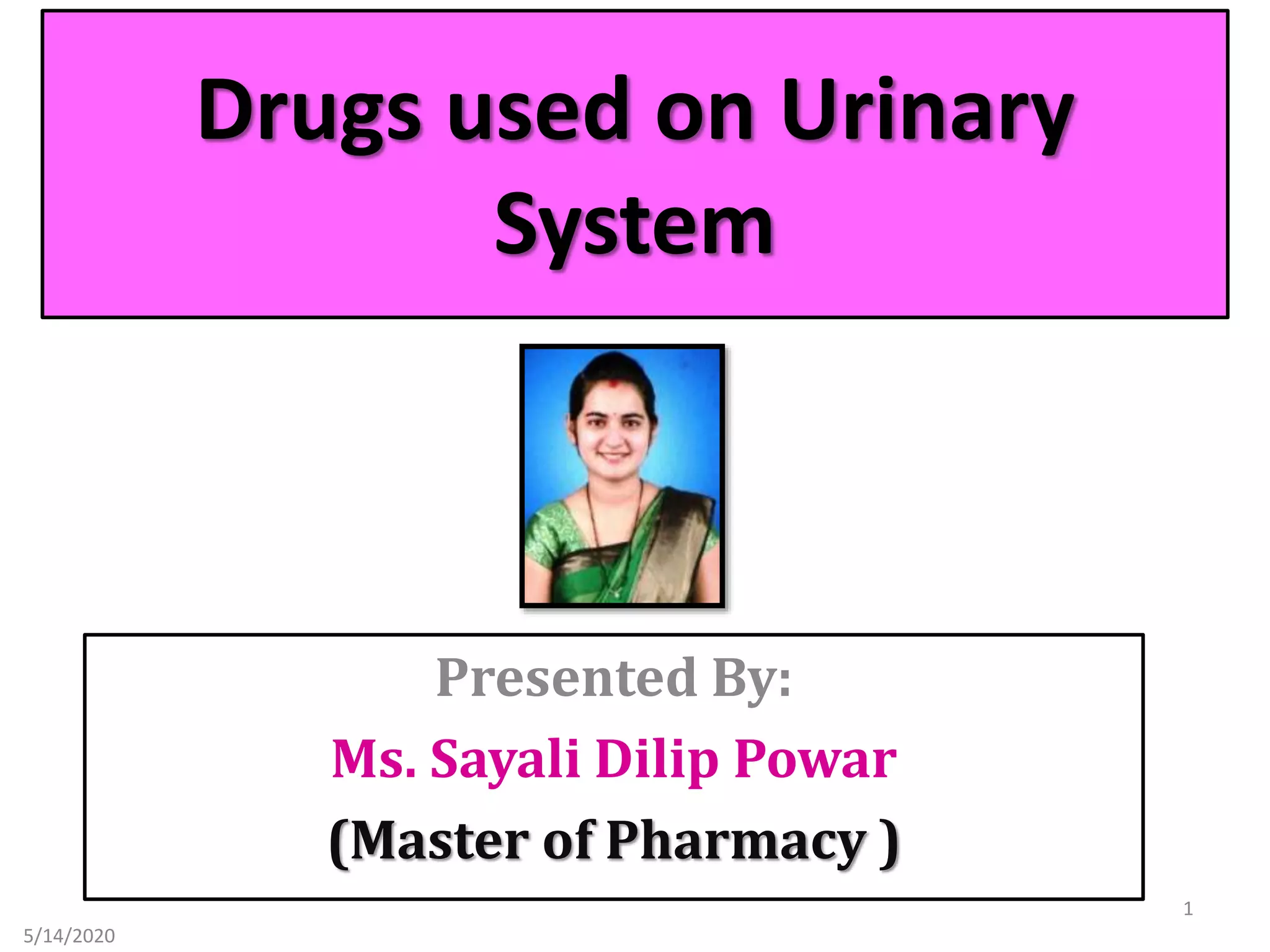 Urinary antiseptic PPT