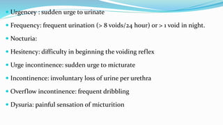 Urinary bladder dysfunction in neurosuregry