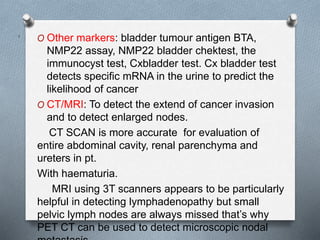 Urinary bladder tumors | PPTX