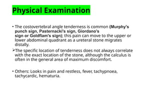 Calculus Lower URINARY CALCULI POWERPOINT_EASY READABLE | PPTX