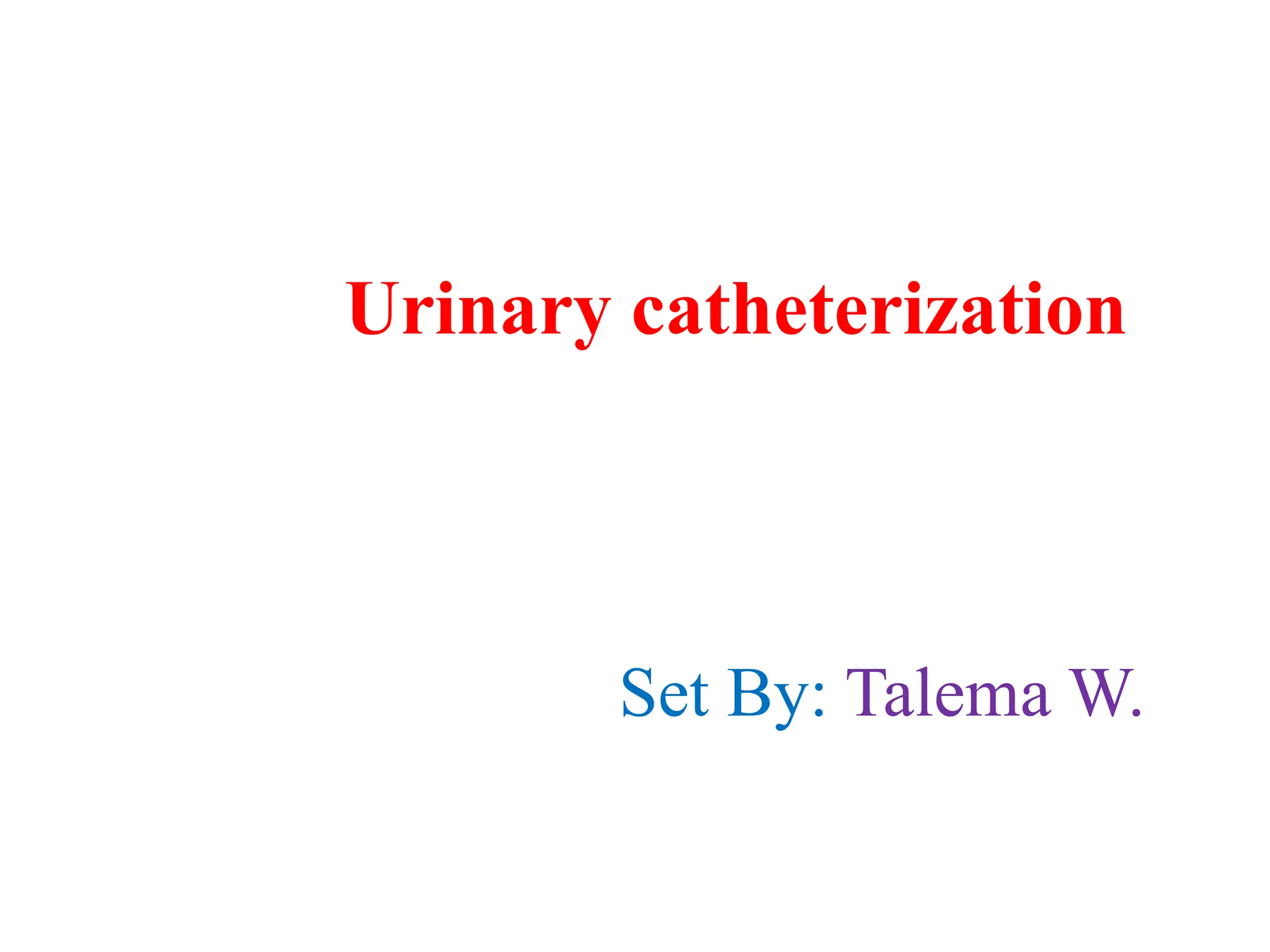 Urinary Catheterization presentation by Rebira.pptx