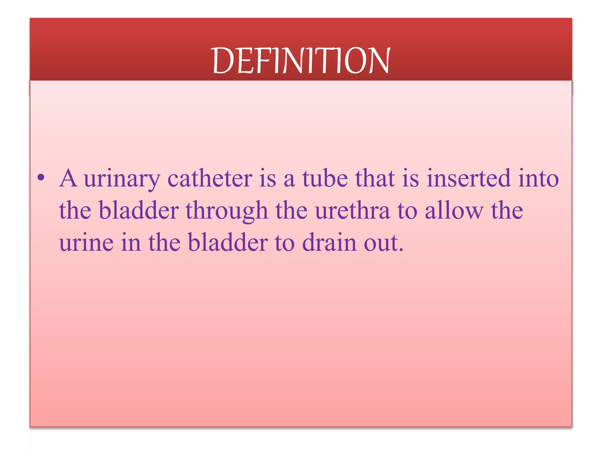 Urinary catteterization | PPTX
