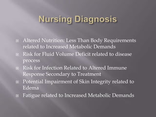 Monitor intake and output 