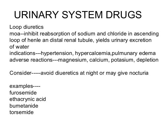 Urinary Drugs urinary-drugs