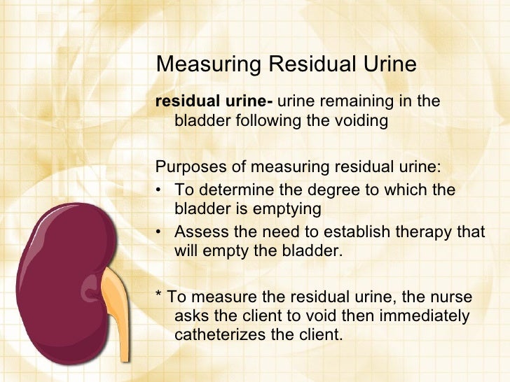 urinary retention post void residual urinary retention post void residual