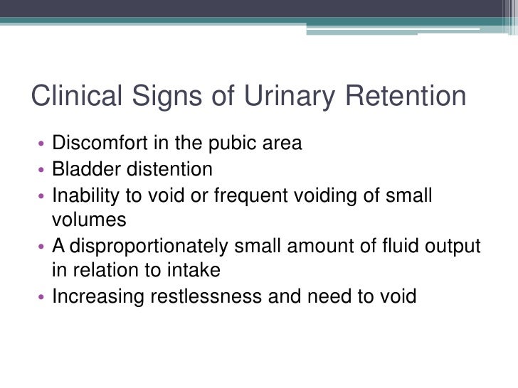 Urinary Elimination