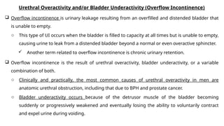 Overflow Incontinence Table Comprehensive Overview of Urinary Incontinence: Diagnosis ...
