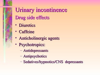 Urinary Incontinence | PPT