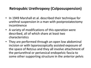 Urinary incontinence | PPTX