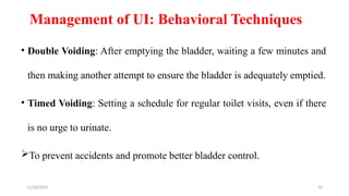 Urinary Incontinence.pptxggggggggggggggg | PPTX