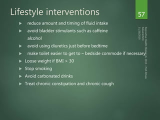 Urinary Incontinence in Females | PPTX
