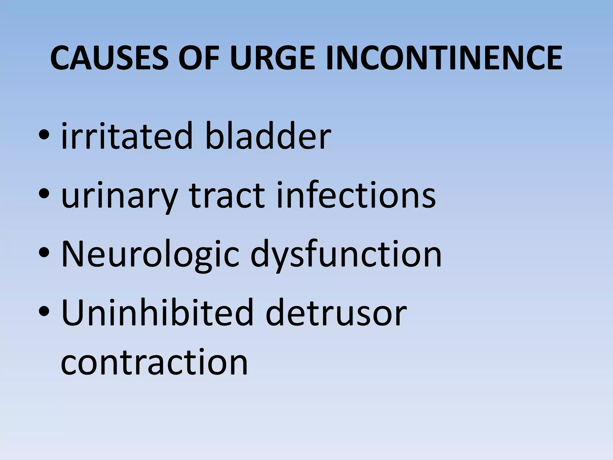 Urinary retention and incontinence | PPTX