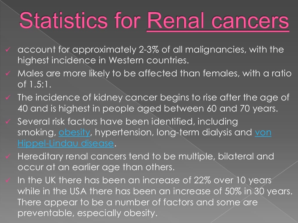 Urinary tract cancers overview