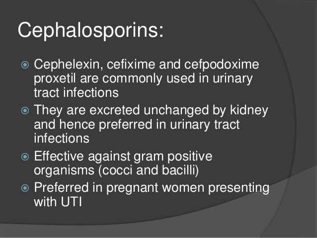 Cefpodoxime Proxetil For Uti