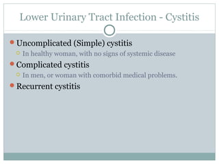 Simple Cystitis Urinary tract infection | PPT