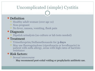 Simple Cystitis Urinary tract infection | PPT